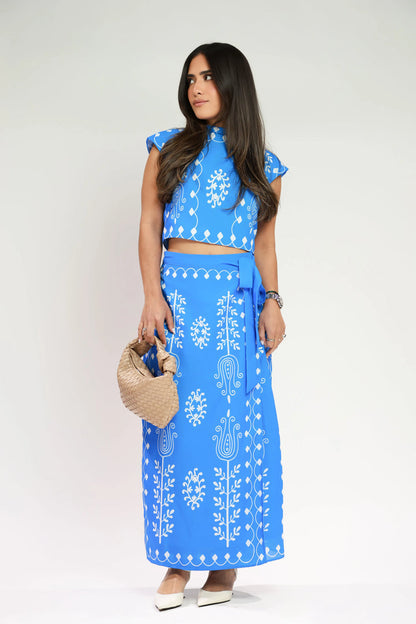 Silvia | Ensemble top et jupe longue