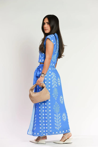 Silvia | Ensemble top et jupe longue