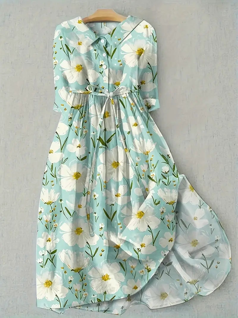 Chloë | Robes Florales Flatteuses pour le Ventre