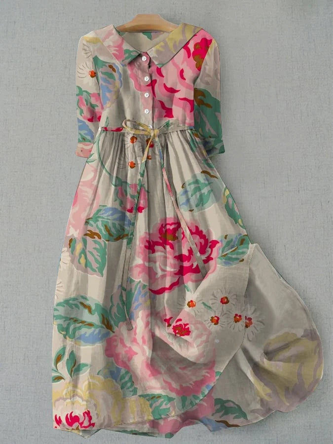 Camille | Robes Florales Flatteuses pour le Ventre