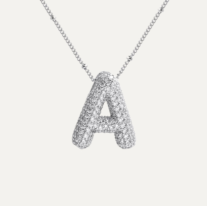 Savannah | Collier avec Lettre à Bulles en Diamant