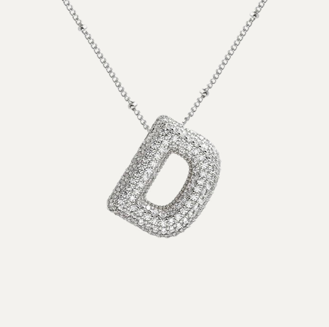 Savannah | Collier avec Lettre à Bulles en Diamant