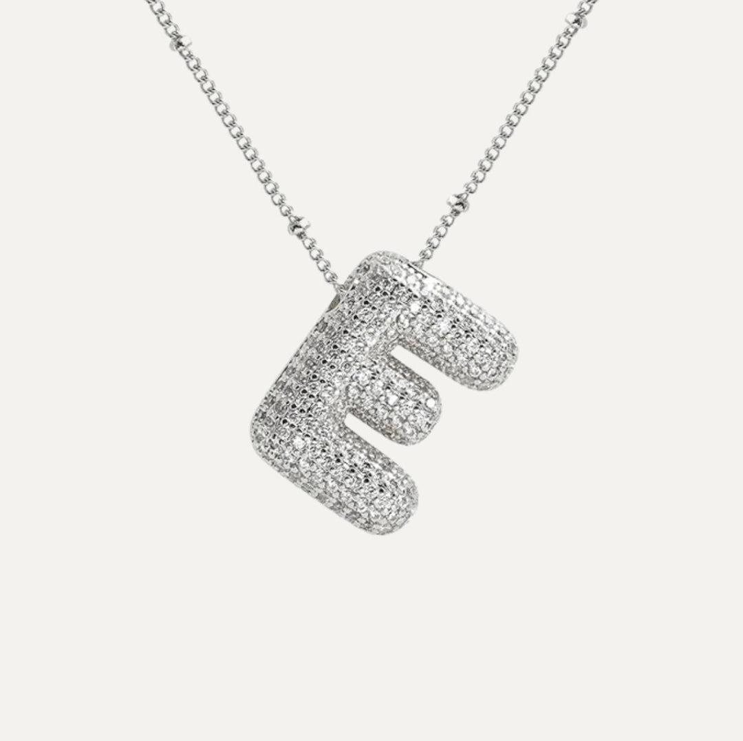 Savannah | Collier avec Lettre à Bulles en Diamant