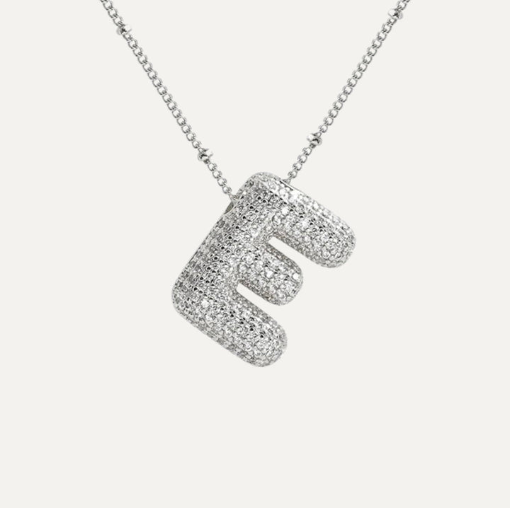 Savannah | Collier avec Lettre à Bulles en Diamant