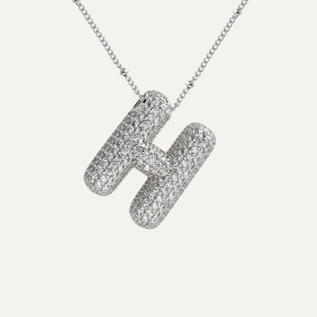 Savannah | Collier avec Lettre à Bulles en Diamant