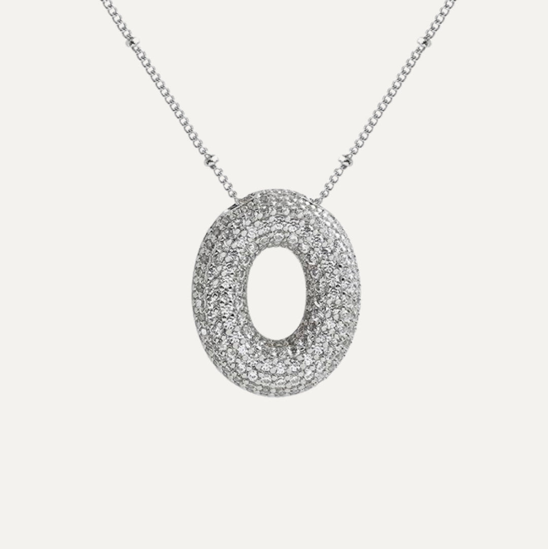 Savannah | Collier avec Lettre à Bulles en Diamant