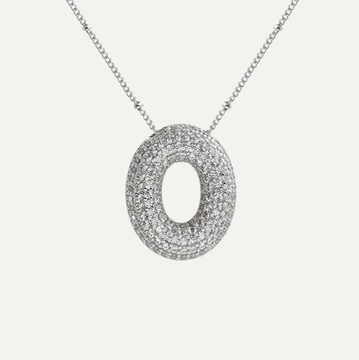 Savannah | Collier avec Lettre à Bulles en Diamant