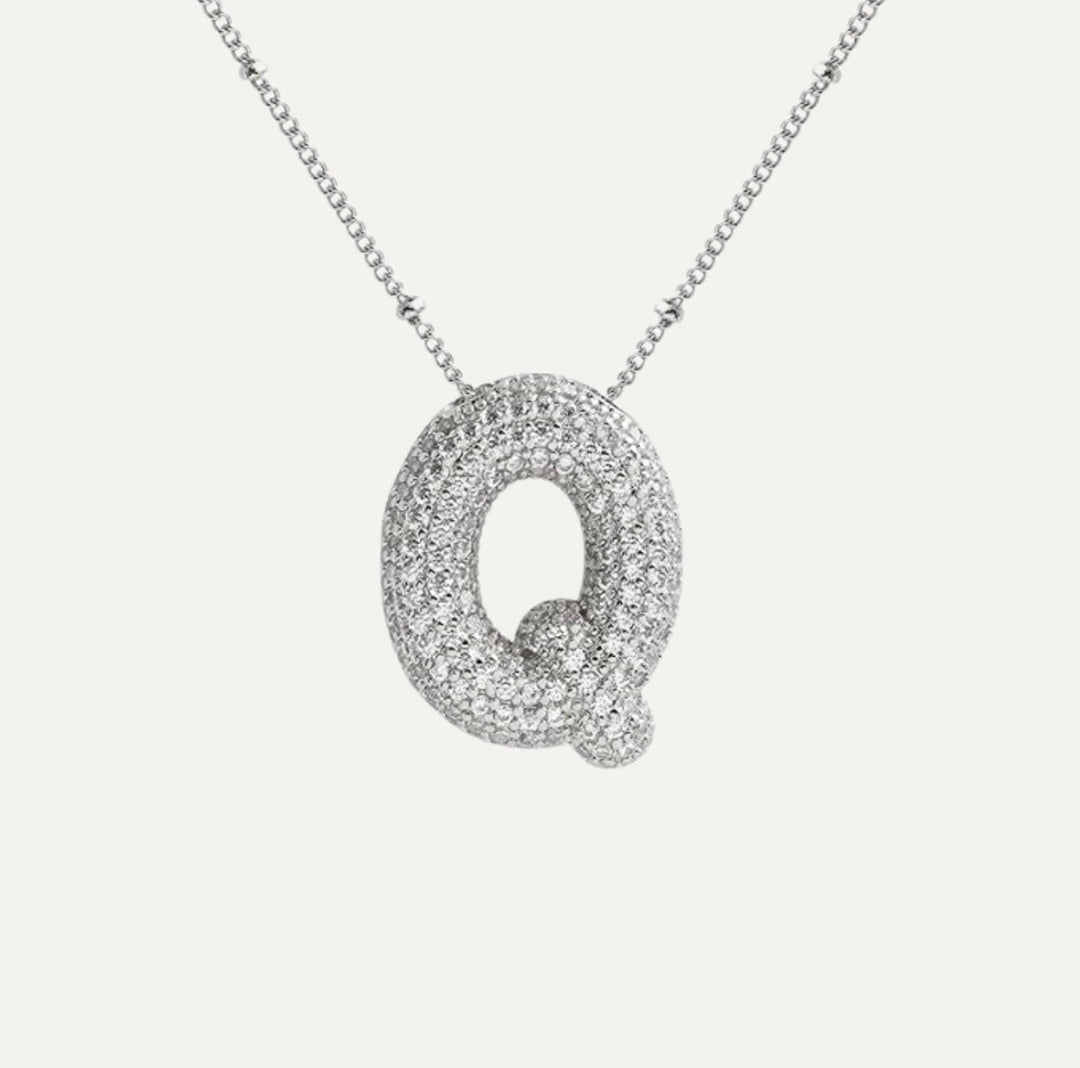 Savannah | Collier avec Lettre à Bulles en Diamant