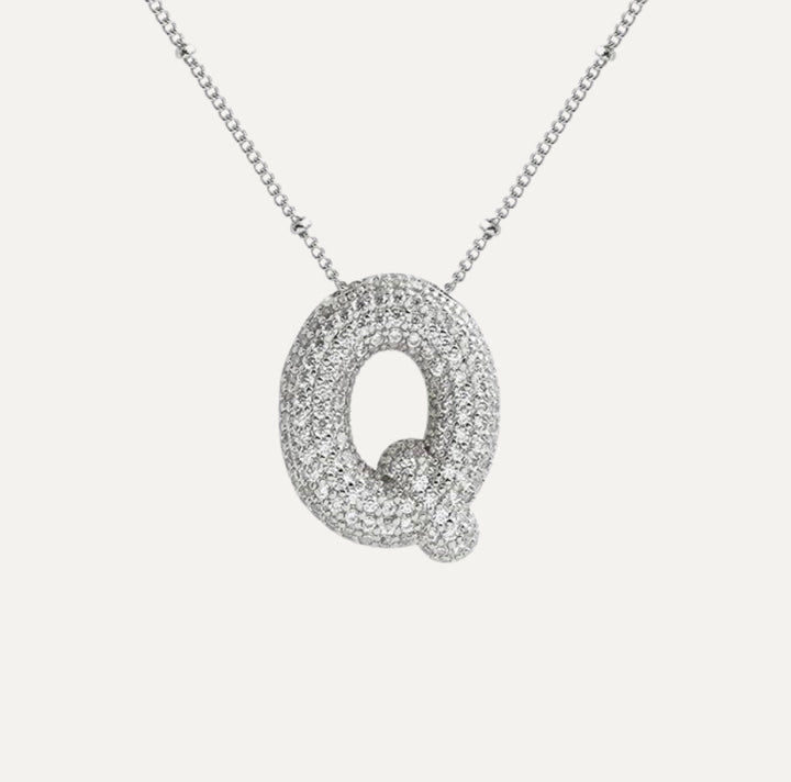 Savannah | Collier avec Lettre à Bulles en Diamant