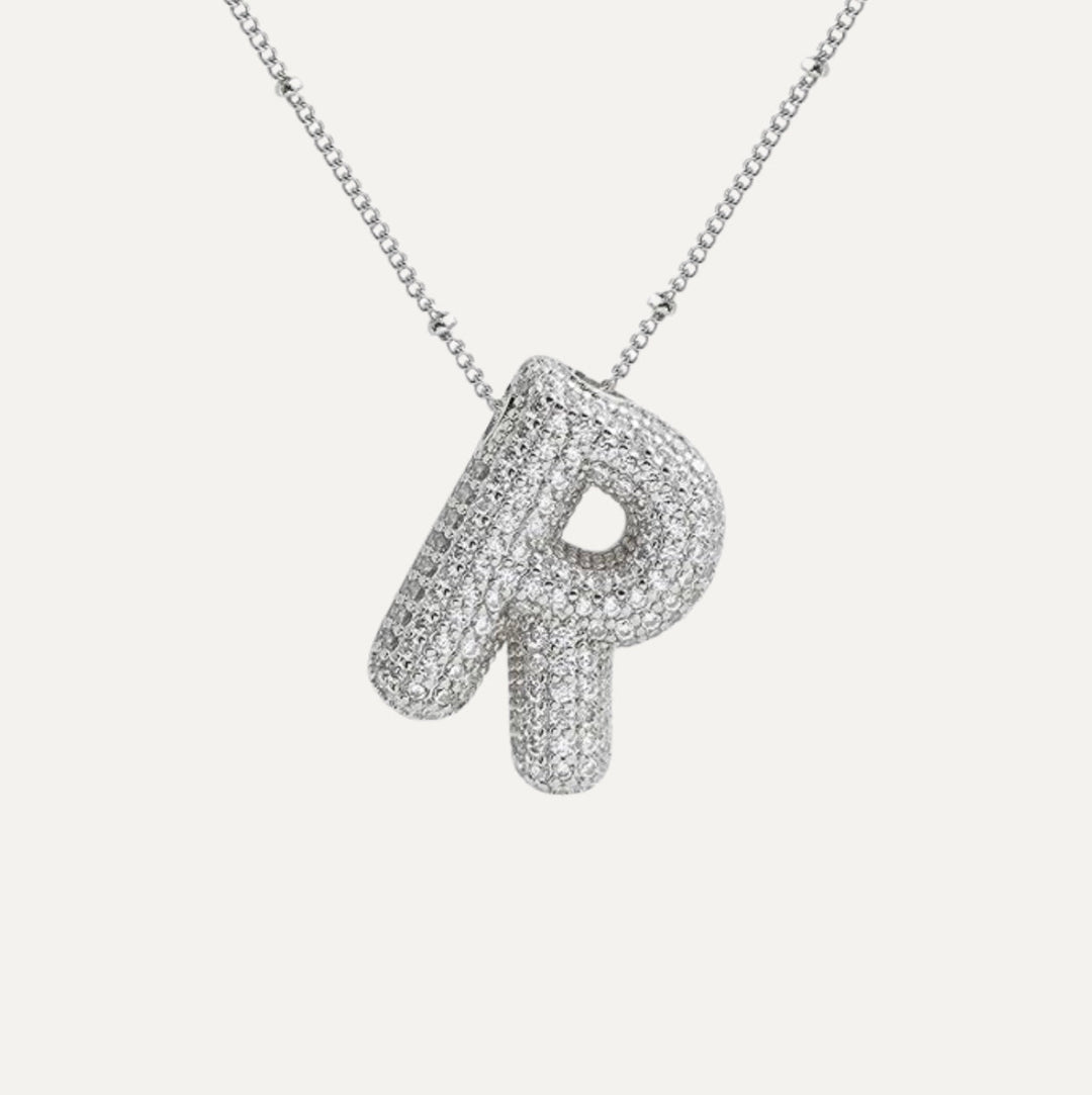 Savannah | Collier avec Lettre à Bulles en Diamant