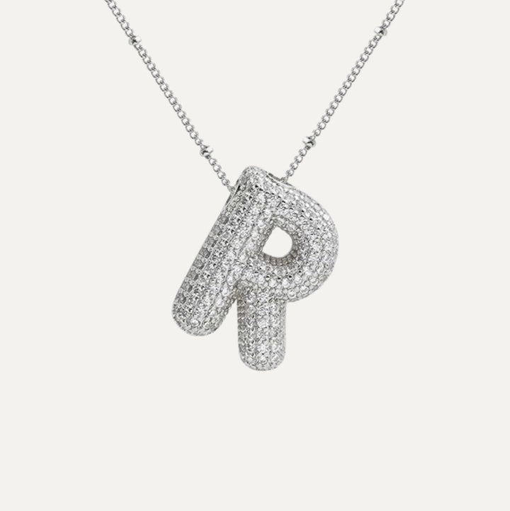 Savannah | Collier avec Lettre à Bulles en Diamant