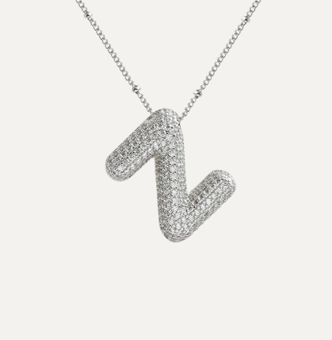 Savannah | Collier avec Lettre à Bulles en Diamant