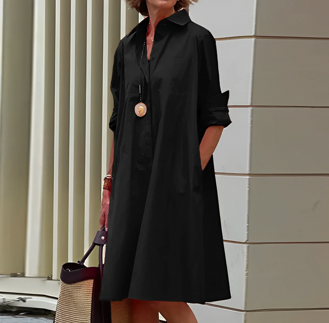 Alissa - Robe midi pour femmes, élégante et confortable.