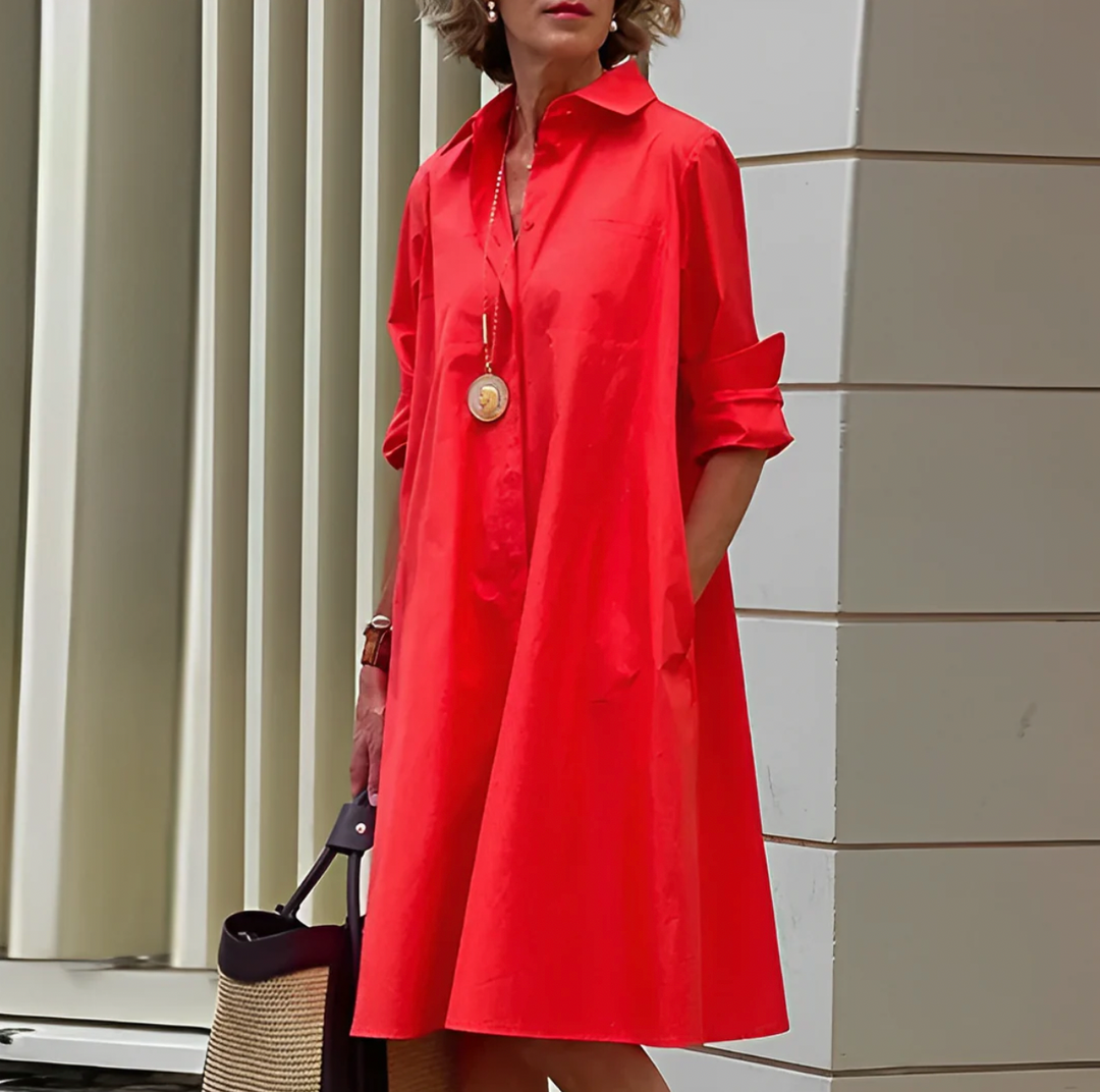 Alissa - Robe midi pour femmes, élégante et confortable.