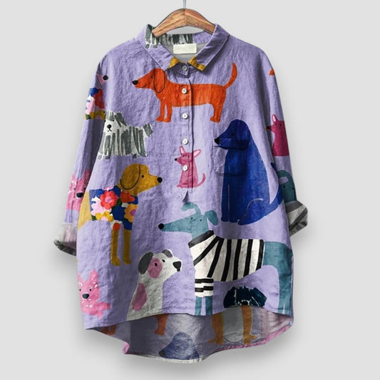 GERDA | Blouse Imprimé Chien