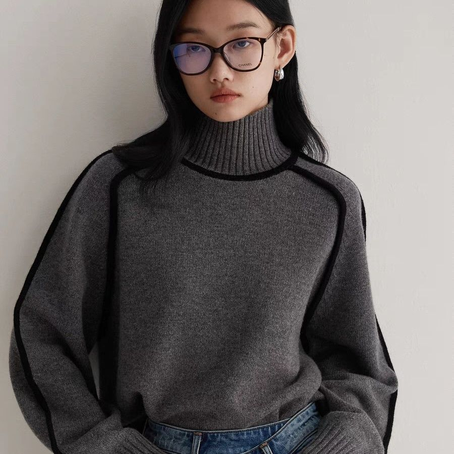Emilie™ | Pull Col Montant Doux Similaire au Cachemire