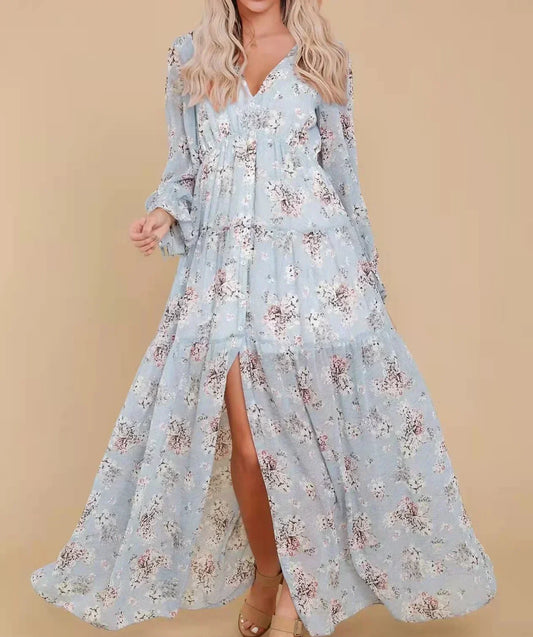 Nancy | Robe Maxi Décontractée en Chiffon