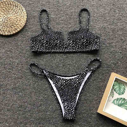 AquaLivv - Bikini brésilien à col en V