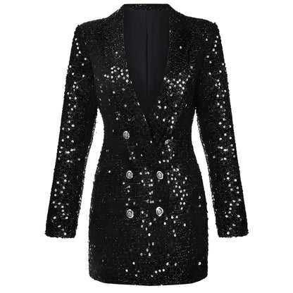 Célina - Robe blazer brillante tendance pour femmes