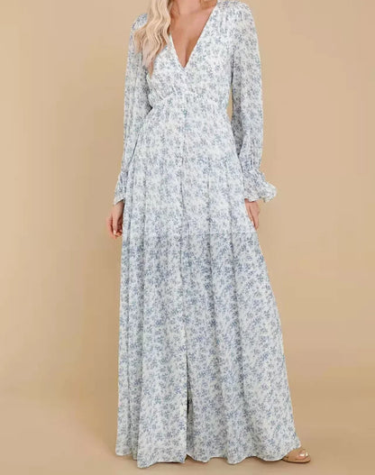 Nancy | Robe Maxi Décontractée en Chiffon