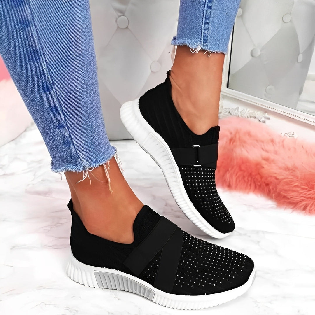 Christine - Chaussures plates élégantes avec fermeture Velcro pour femmes