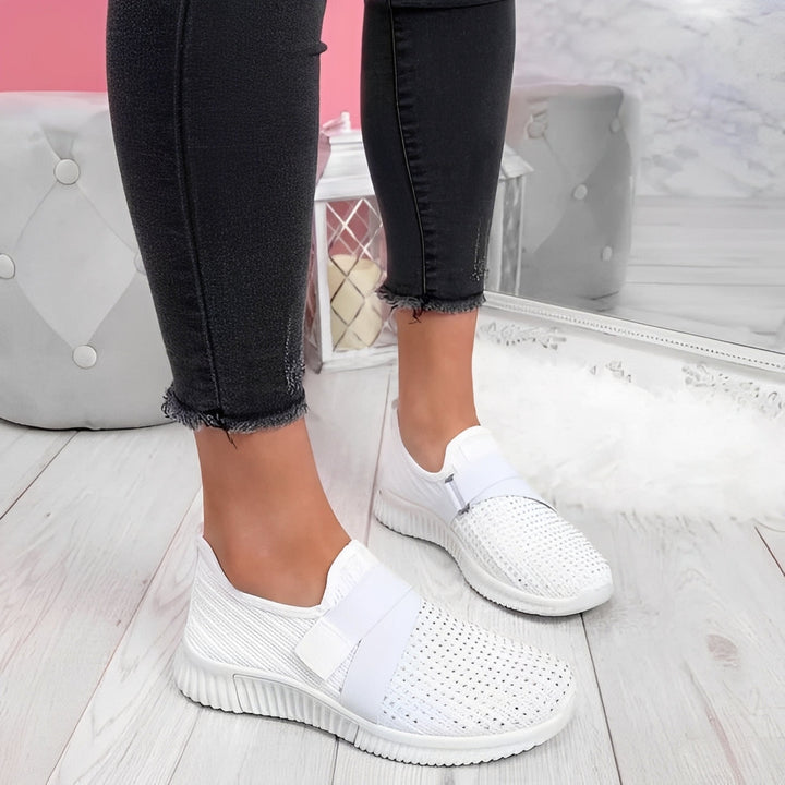 Christine - Chaussures plates élégantes avec fermeture Velcro pour femmes