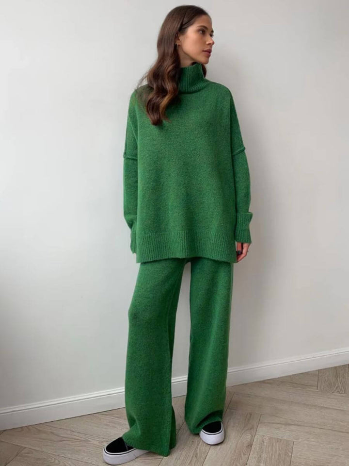 Anne - Ensemble en Tricot Col Roulé