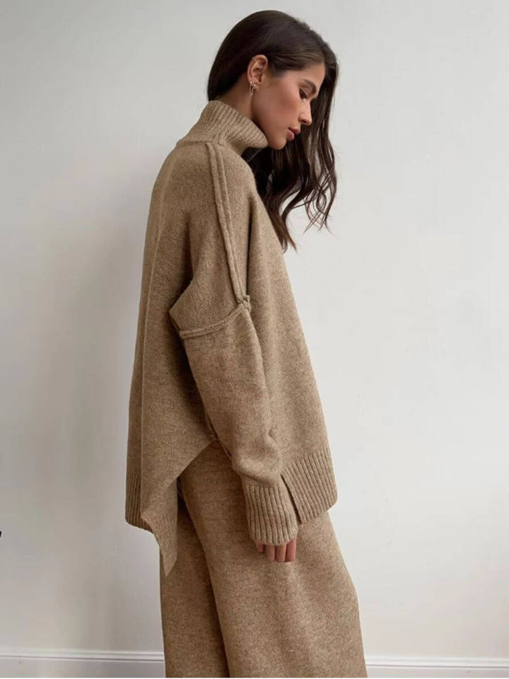Anne - Ensemble en Tricot Col Roulé