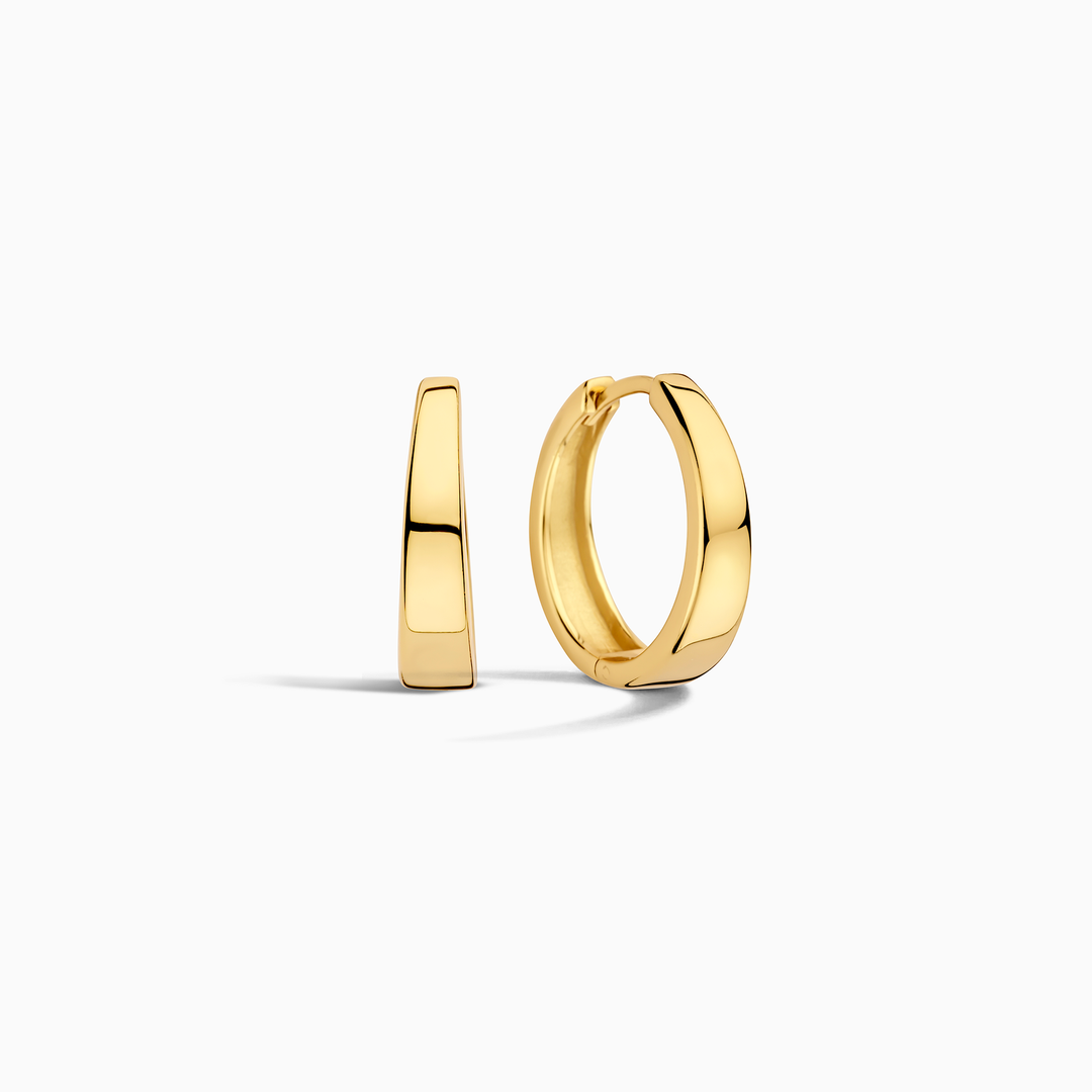 Boucles d'oreilles Gia en créoles | Or