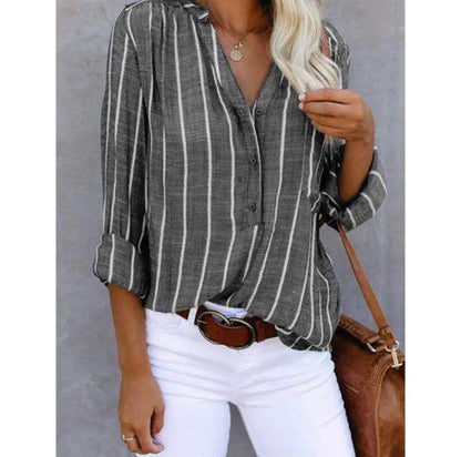 AGATHE I BLOUSE ÉLÉGANTE À RAYURES
