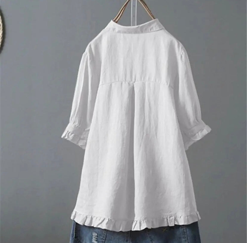 ANNA | Haut Ruffle Quotidien