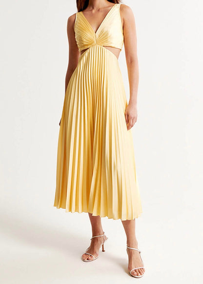 Laia | Robe Longue Plissée
