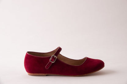 Elena – Mules Mary Jane en Daim