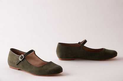 Elena – Mules Mary Jane en Daim