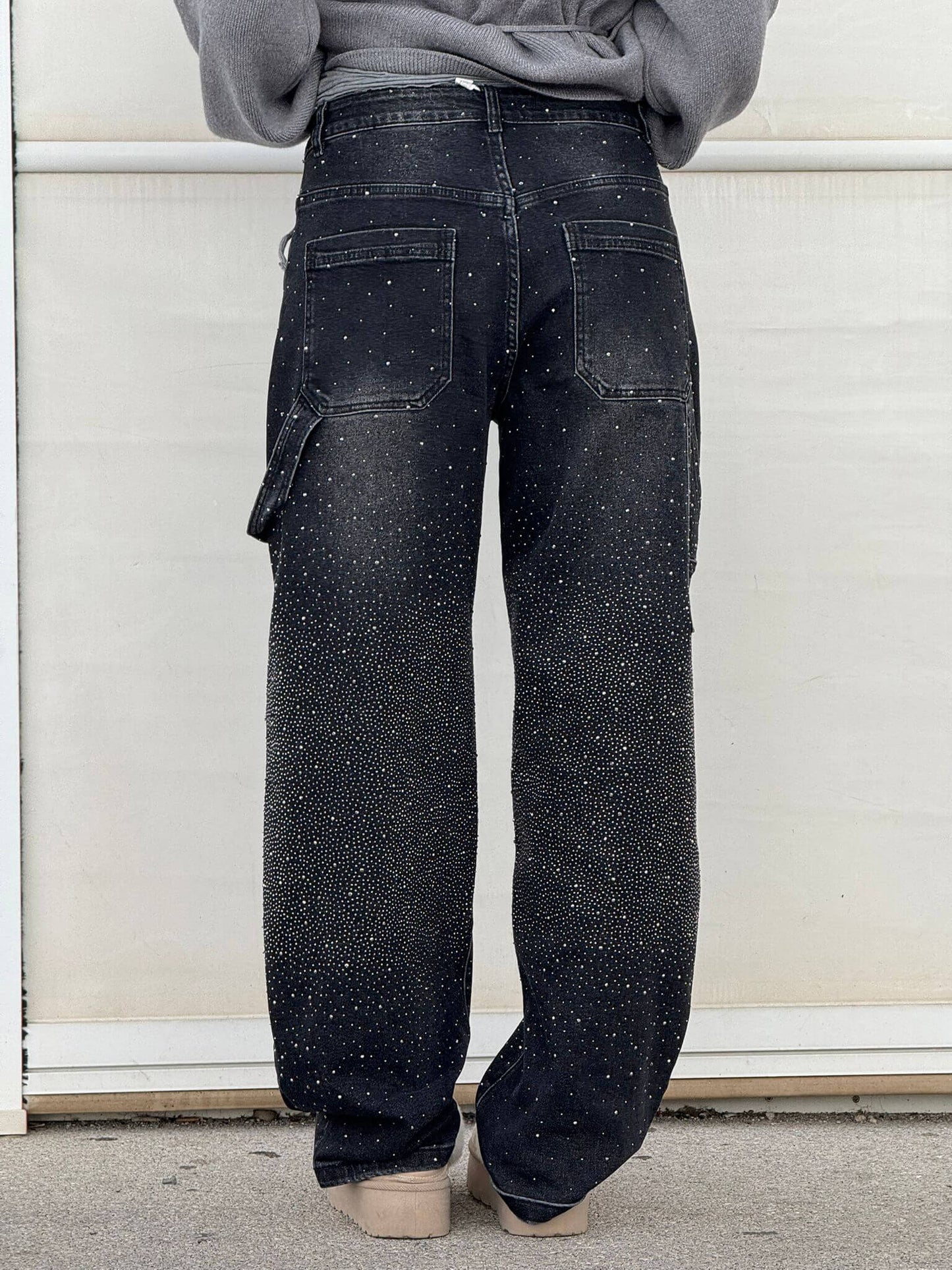 Victoria | Jeans Pailletés Taille Haute