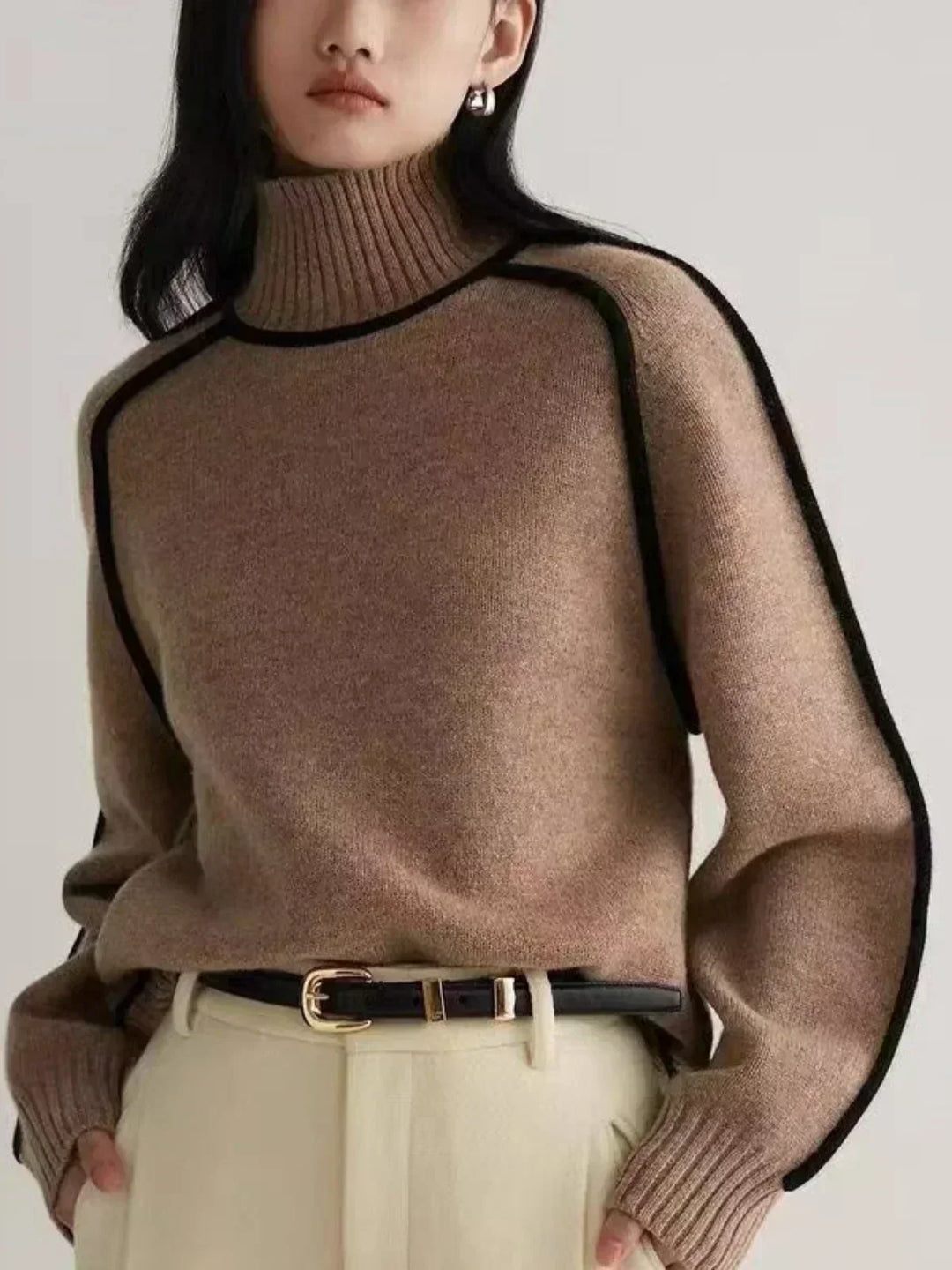 Donna | Pull élégant à col roulé