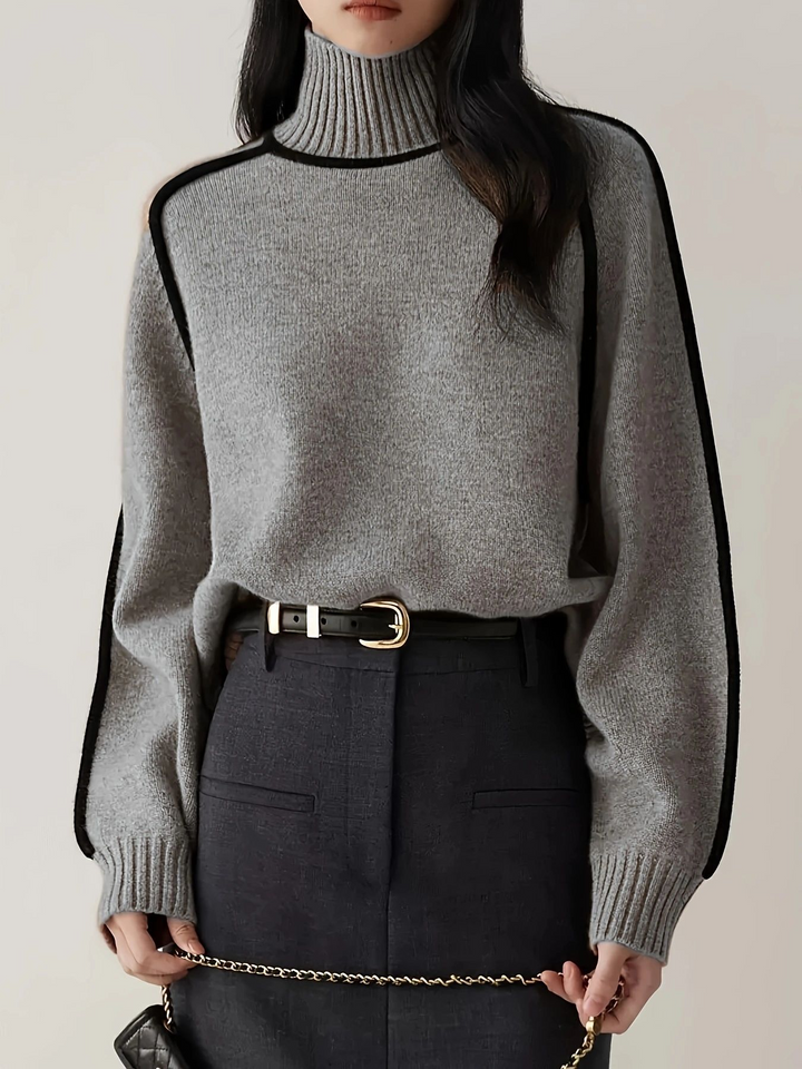 Emilie™ | Pull Col Montant Doux Similaire au Cachemire