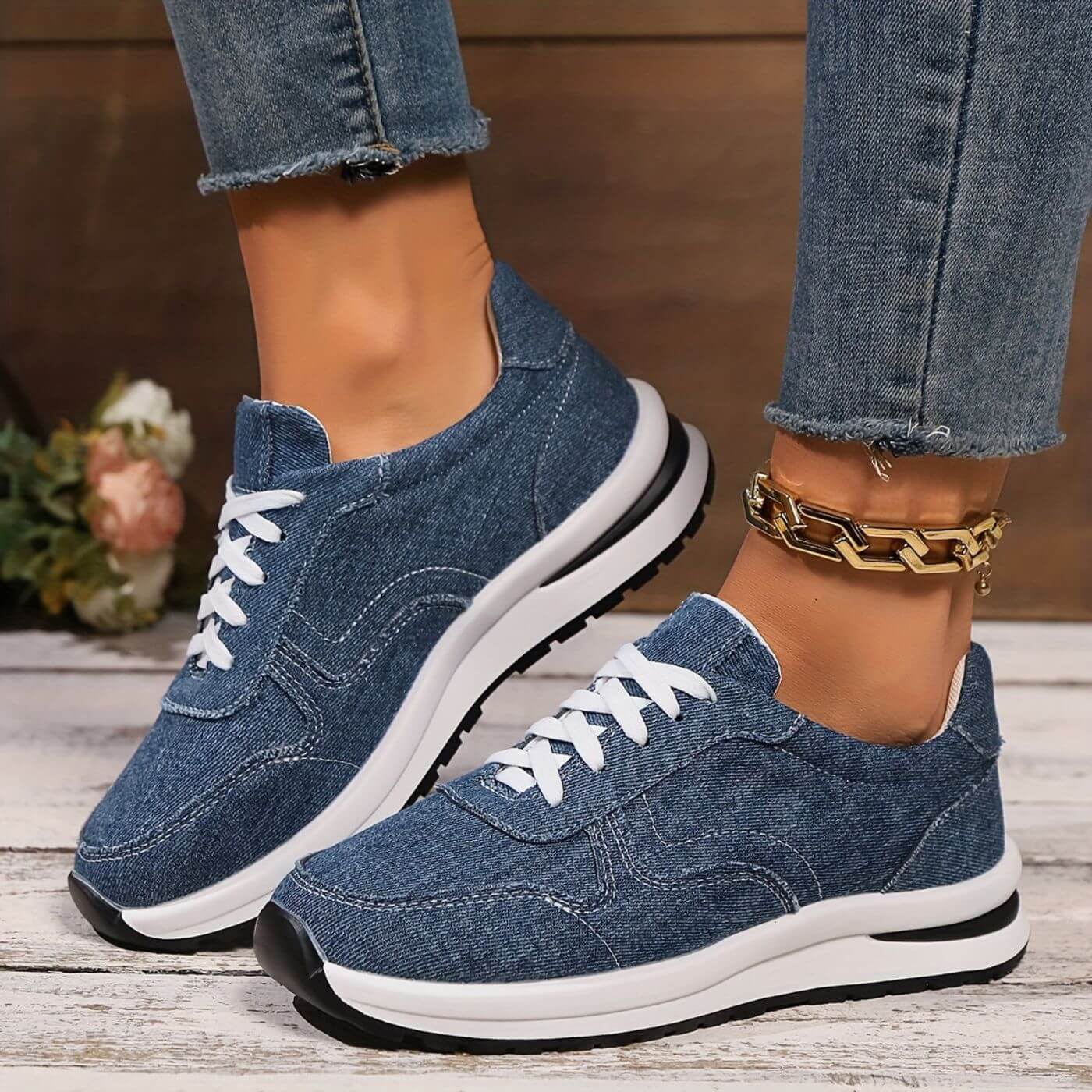 Giocoso - Sneakers in Denim Comodi