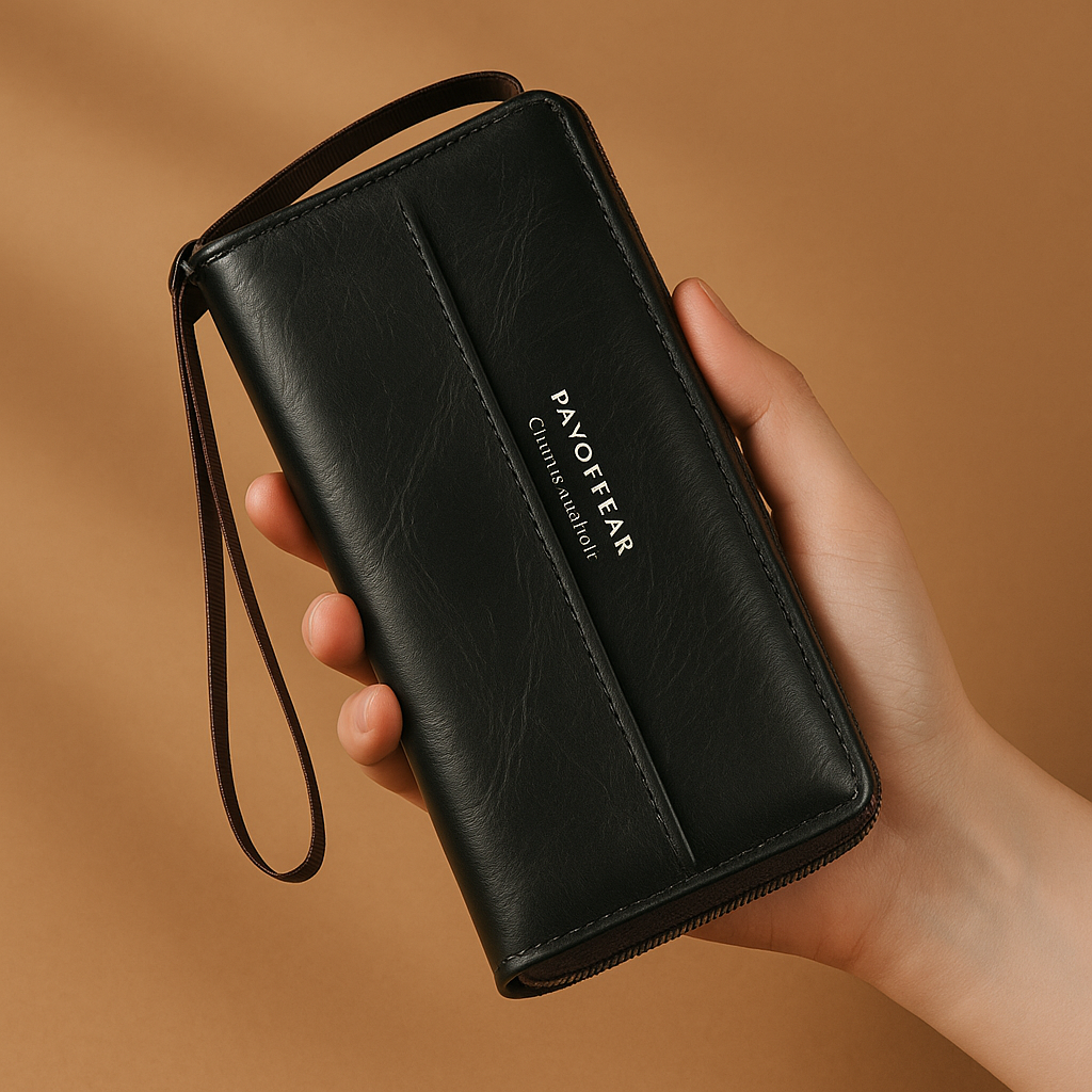 Briony | Pochette avec Fermeture Éclair en Cuir PU Multifonctionnelle