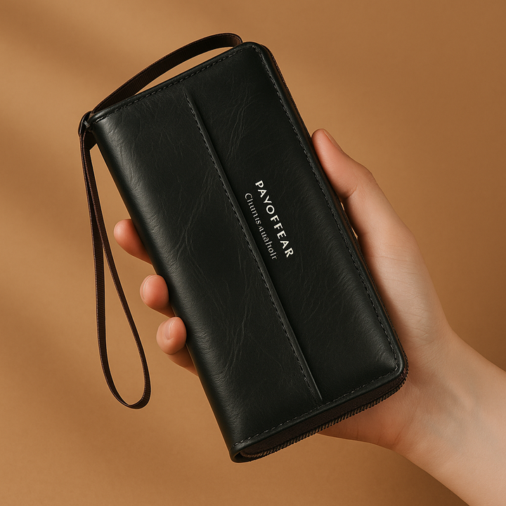 Briony | Pochette avec Fermeture Éclair en Cuir PU Multifonctionnelle