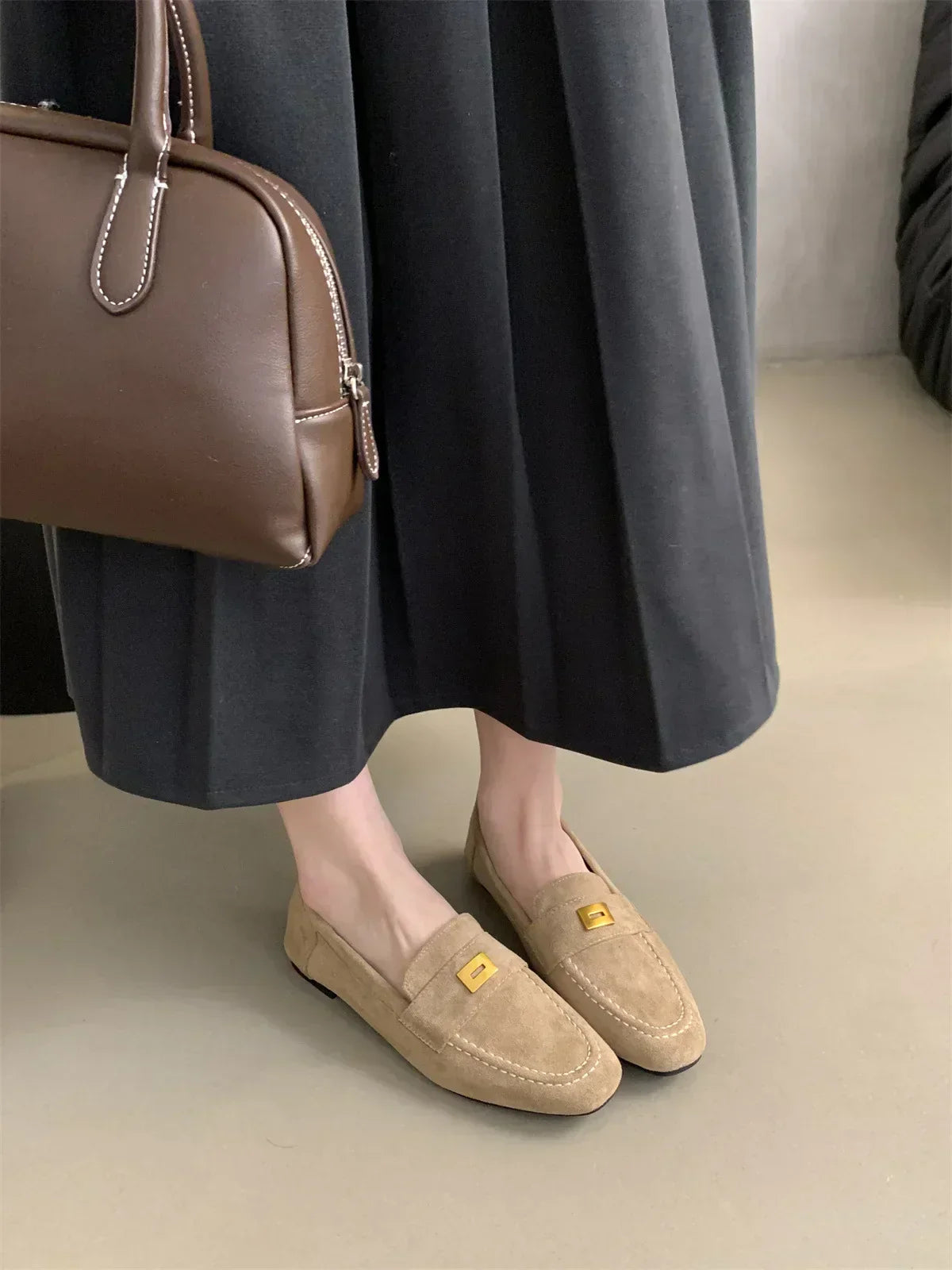 Malou® | Chaussures Britanniques en Daim Léger