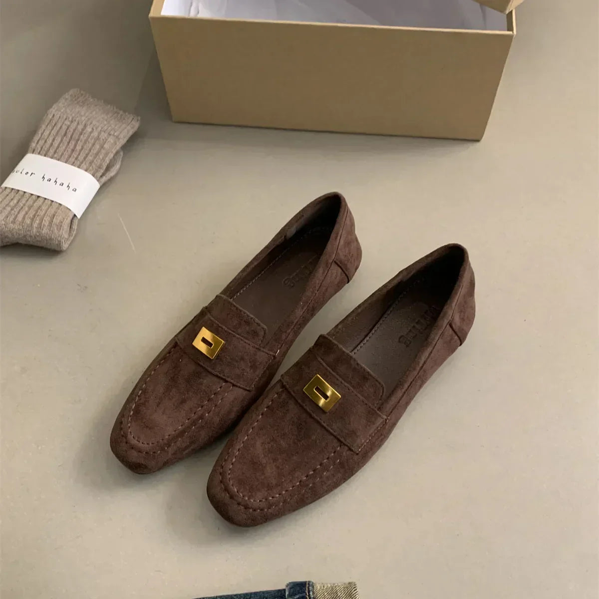 Malou® | Chaussures Britanniques en Suède Léger