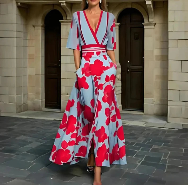 Helena | Robe Fleurie Élégante
