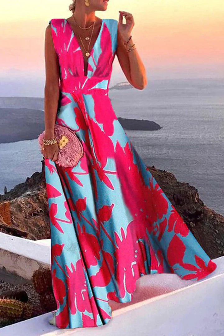 Maine - Robe d'Été Imprimée et Polyvalente
