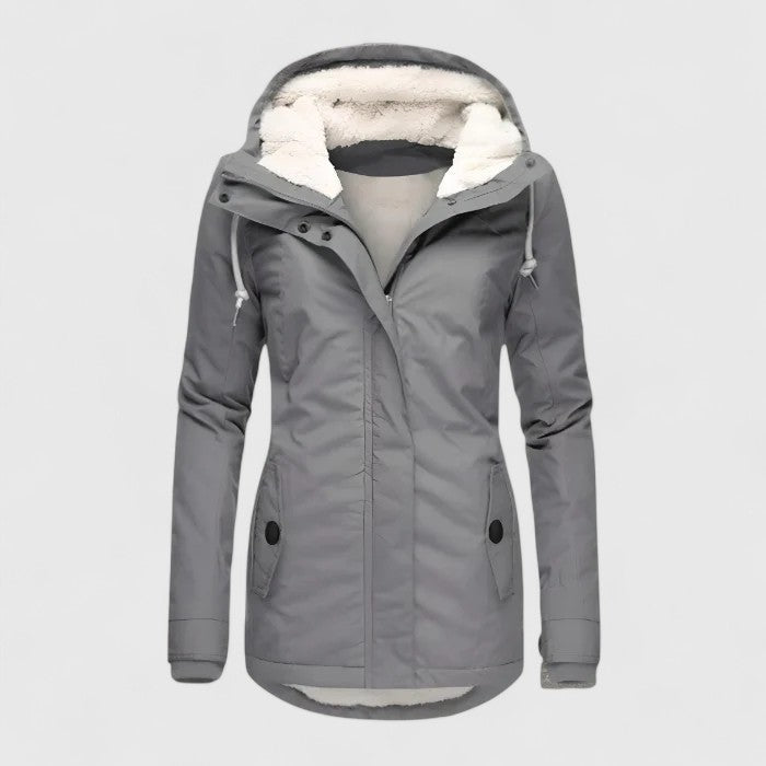 Amélie | Veste d'hiver imperméable avec capuche