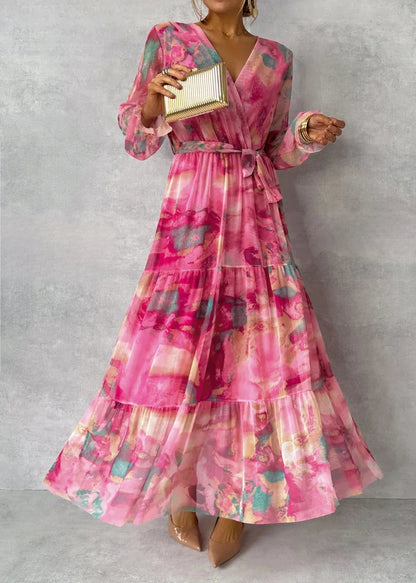 Martha | Robe Croisée avec Motif Floral