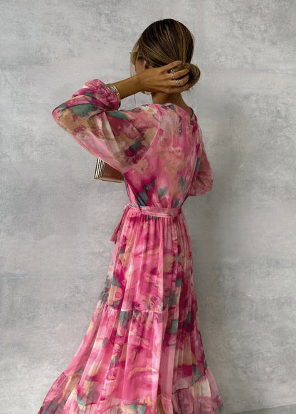 Martha | Robe Croisée avec Motif Floral