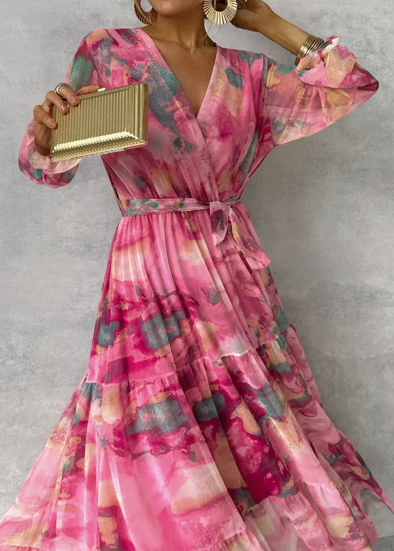 Meli | robe enveloppante avec imprimé floral
