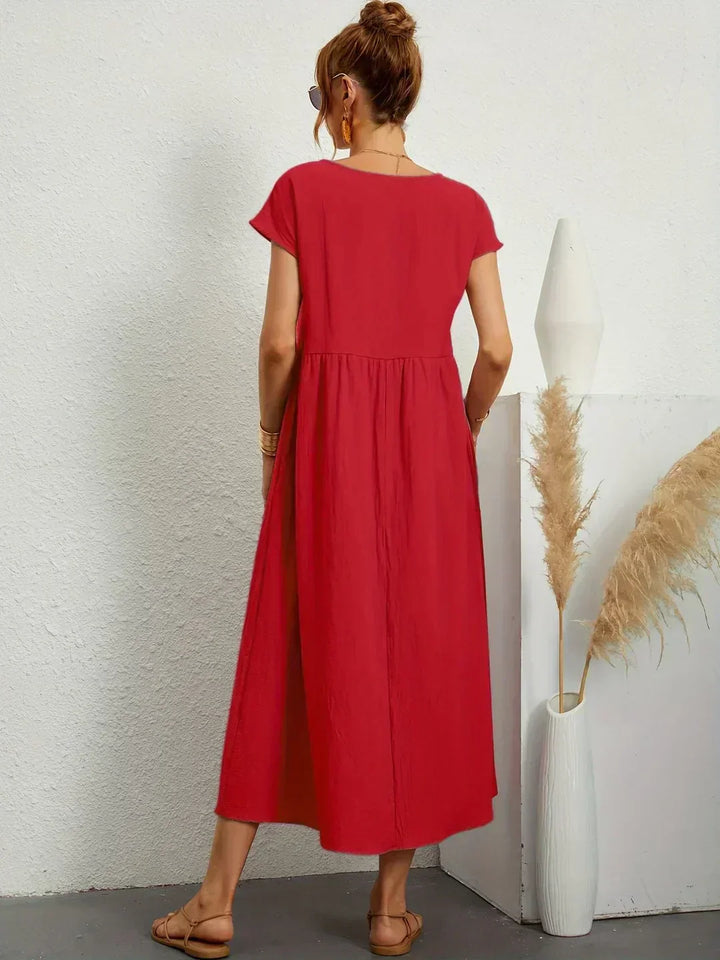 Ursina™ | Robe Midi Fluide.