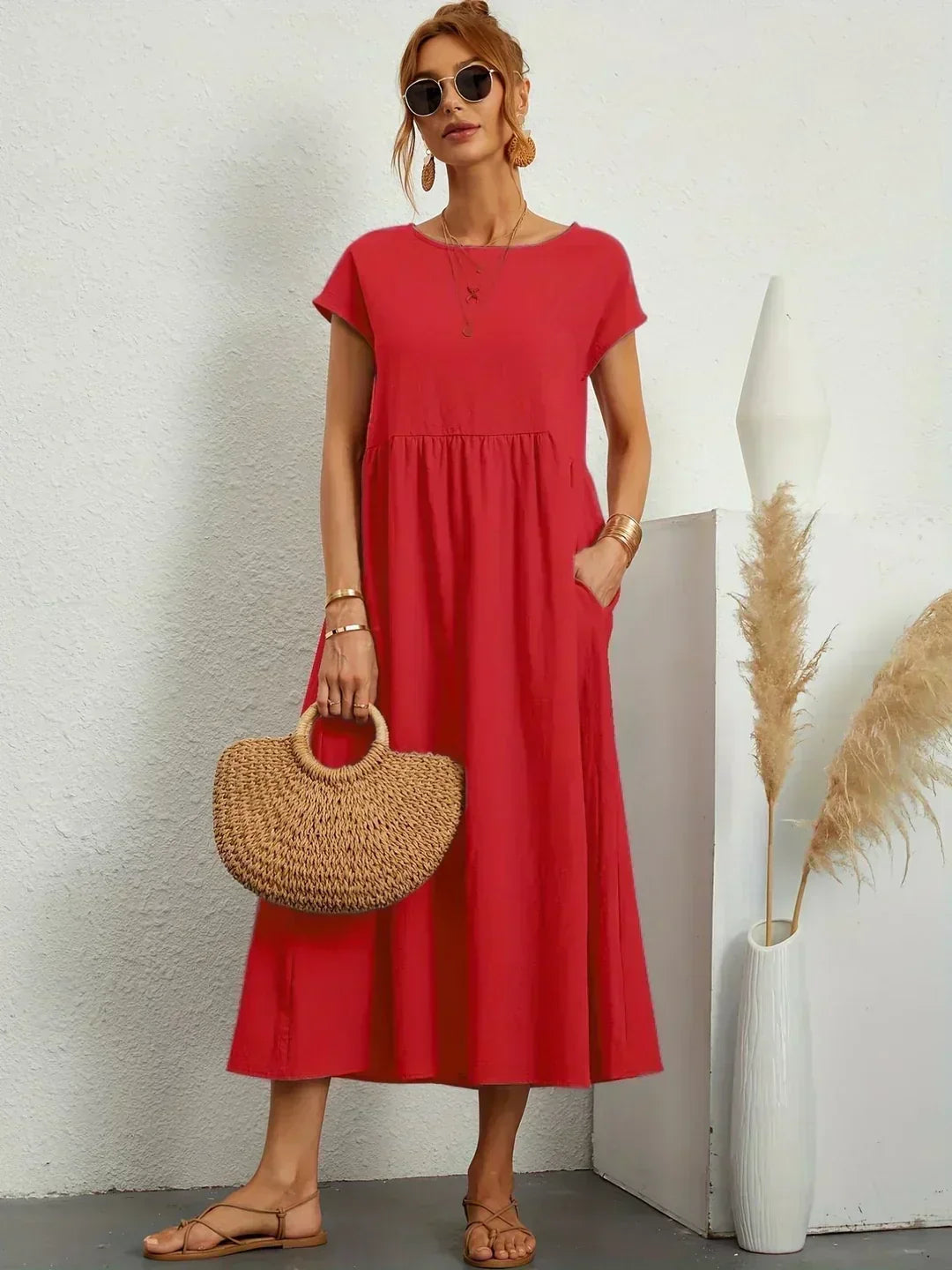 Clémence | Robe d'été Chic pour femme | Midi